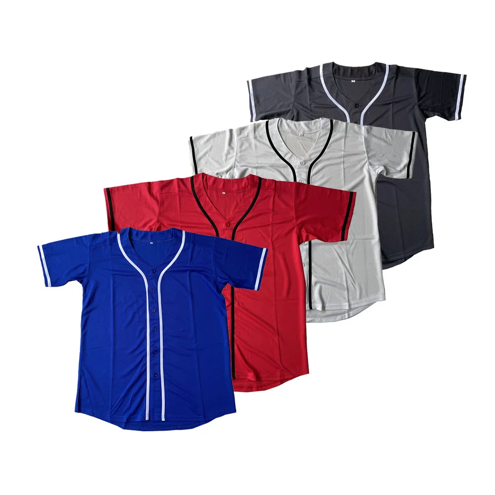 

Blank Hip Hop Hipster Button Down baseball jersey create your own jersey