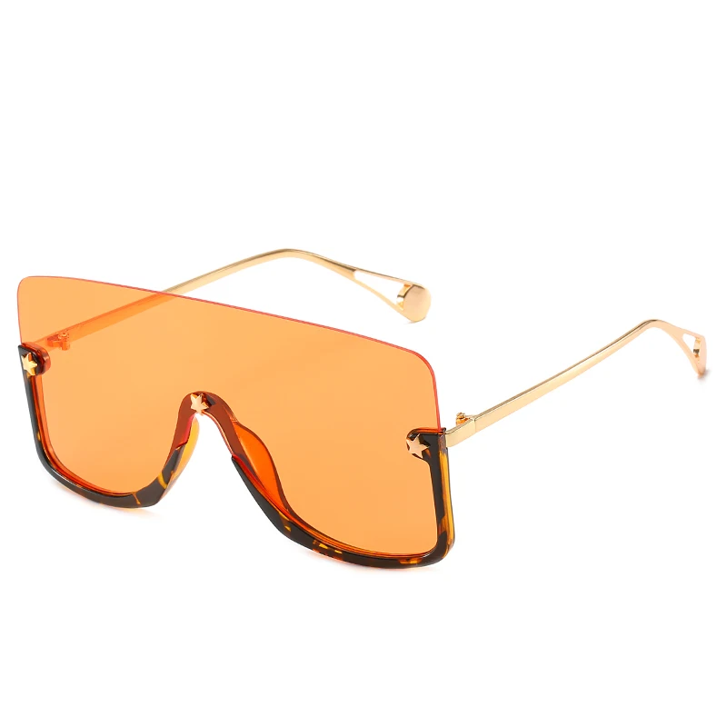 

Keloyi 2021 New Arrivals oversized sunglasses Women big Shades trendy UV400 custom logo Five pointed star Sun Glasses, 11 colors
