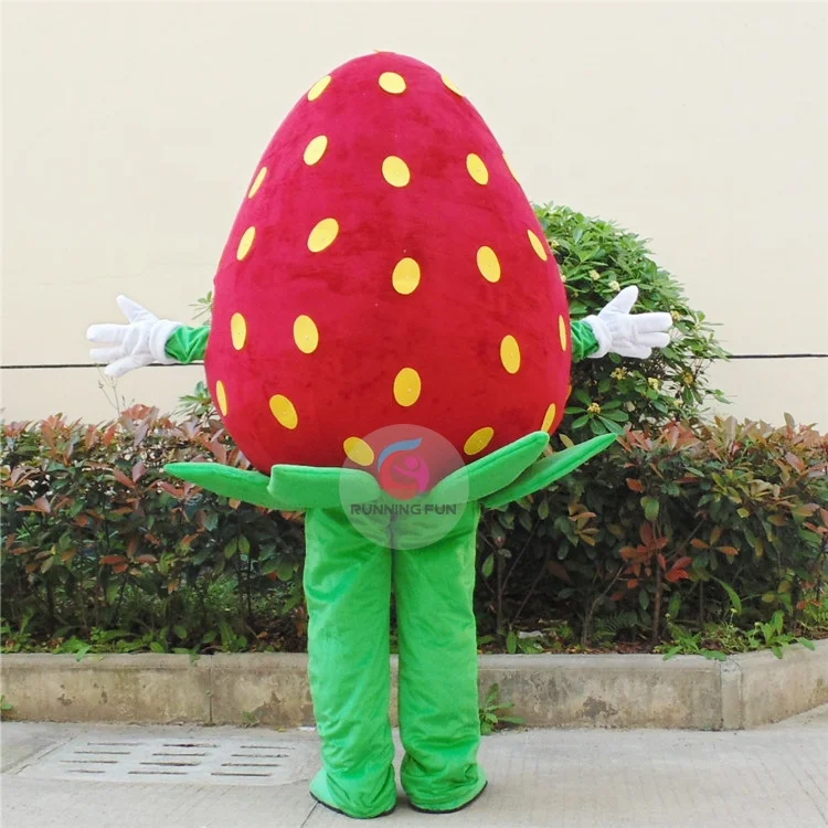 跑步乐趣 ce 完美设计定制水果字符草莓吉祥物服装