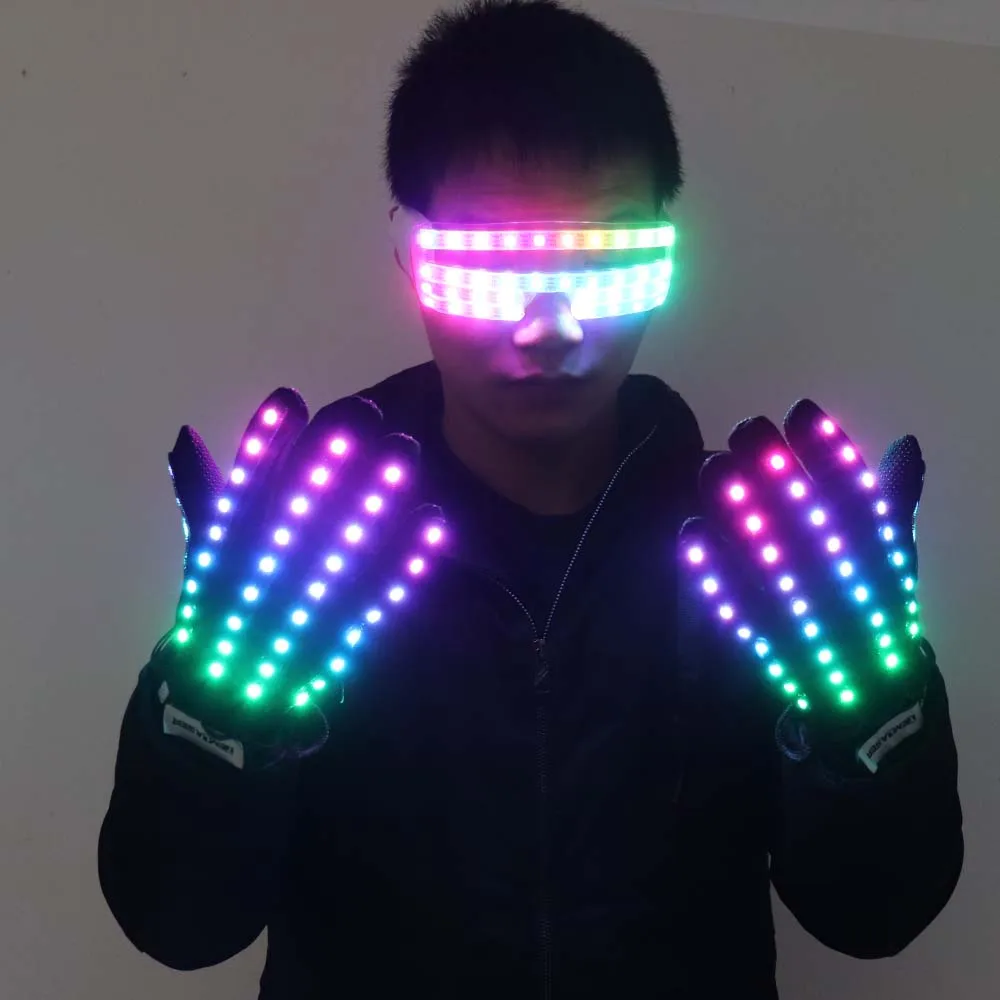 Flashing Gloves Glow 360 Mode