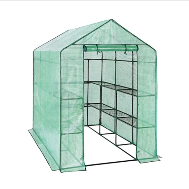 

Hot Sale Household Walk in tunnel Portable Mini Greenhouse Small Garden Green House, White