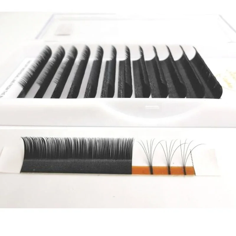 

Anforlin cashmere mink matte eyelash extensions professional matte black cashmere lash extensions volume trays vendor