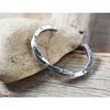 wholesale Punk titanium steel men's jewelry Carved Pattern Always in my heart cuff bracelet bangle