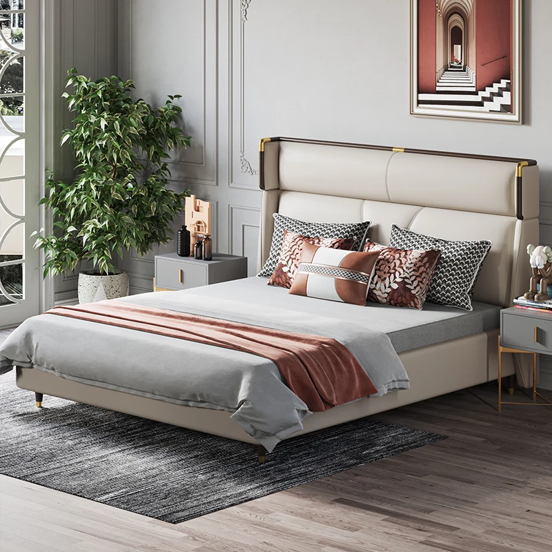 Professional Design Luxury Italian Bedroom Set Furniture Bed Modern