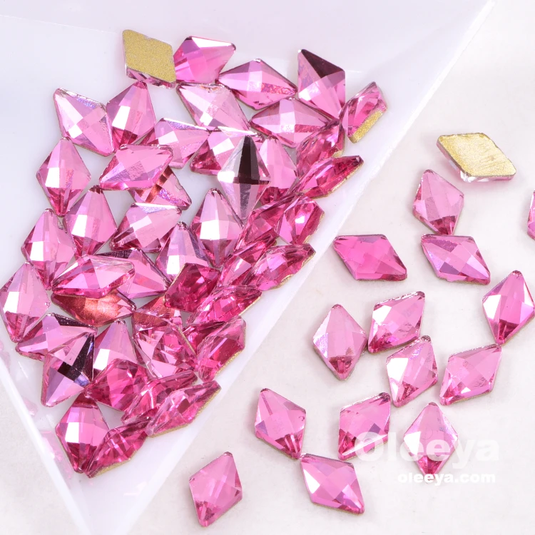 New Color C21 Rose Over 51 Shapes 25 Colors K9 Flatback Crystal Rhinestones for Toe Nail Design