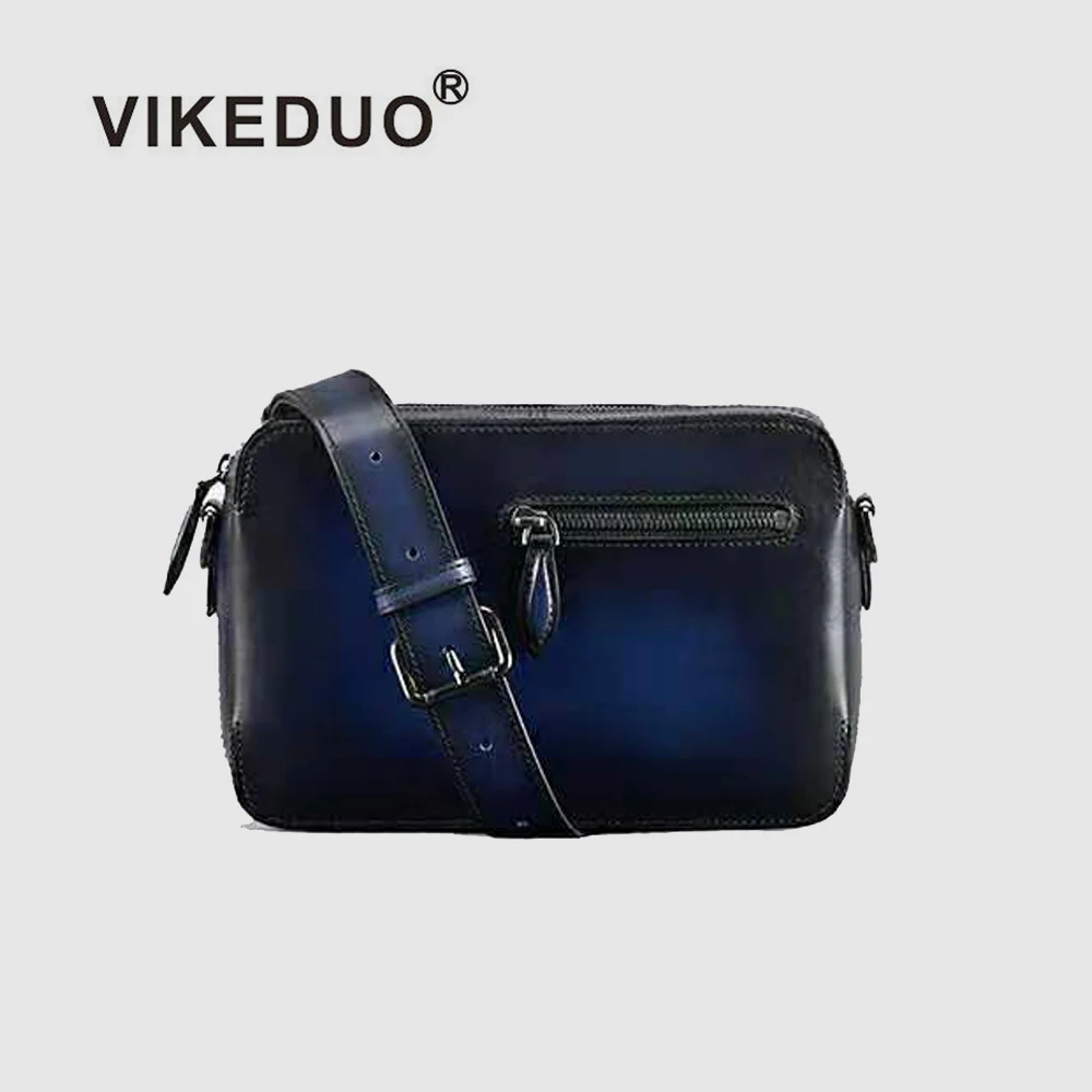 

Vikeduo Hand Made Mens Accessories Best New Genuine Calf Leather Shoulder Bag Men For Outside Walking