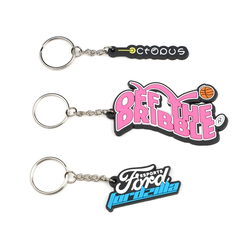 

Promotional Cheap wholesale custom design 3d name motel keychain