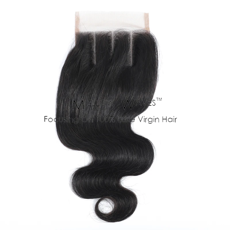 

Malaysian Hair Body wave Lace Closure 4*4 Free Part Lace Closure 100% Human Hair Lace Closures Natural Black