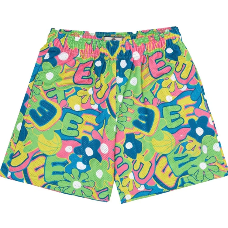 

Quick Dry Sublimation Shorts Custom Beach Polyester Mesh Shorts Blank Mens Shorts