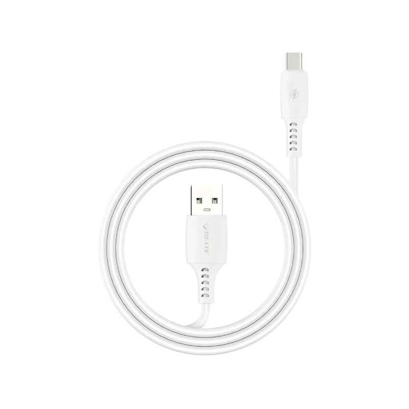 

New arrival good price PVC 3a high speed transmission c type usb cable data charger fast charging cell phone cable, White/black