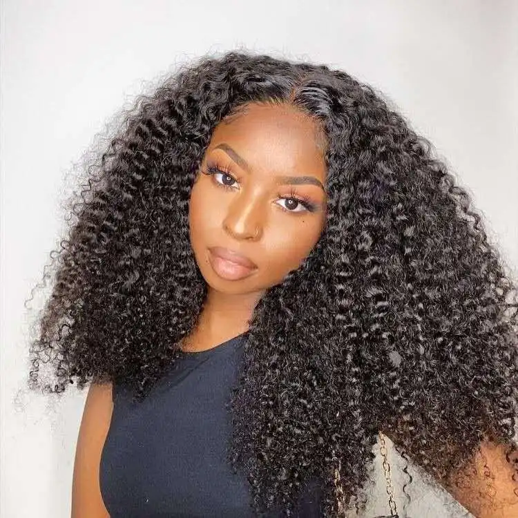 

Natural kinky curly U Part Brazilian 100% Human Hair Wigs For Black Women Wholesale Raw Indian Virgin Blend Wig Hair Extensions