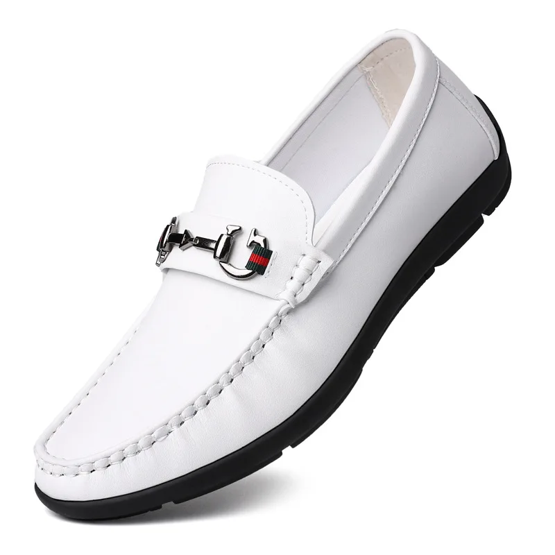 

Wholesale Alibaba Loafers shoes men Designer cow leather branded Office shoes men High Quality Dress shoes, Black, white