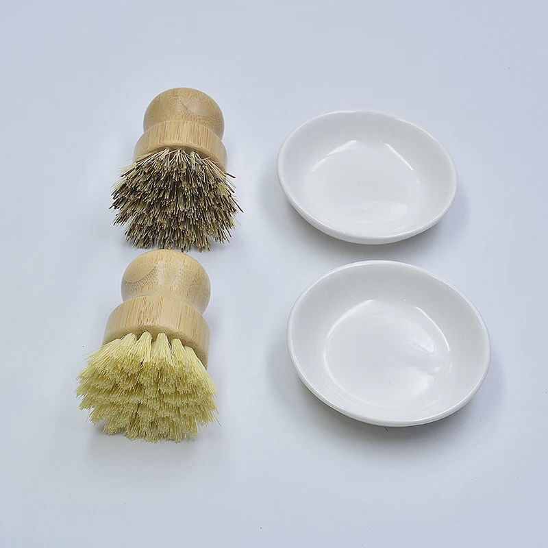 

Eco Friendly Natural Bamboo Kitchen Brush Cleaning Brush Set Pot brush net