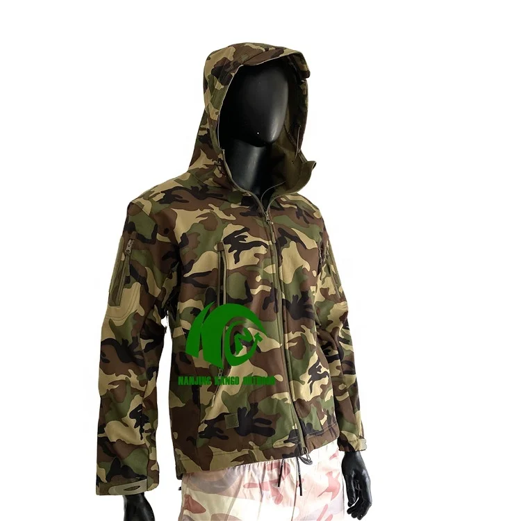 

KANGO Factory Supply Ready to ship Camouflage high visibility softshell jacket, Camouflage and customized