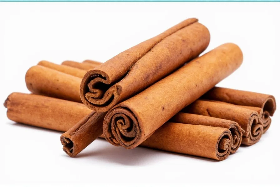 Close-up photograph of Ceylon cinnamon sticks showing delicate layered structure compared to thicker Cassia cinnamon sticks