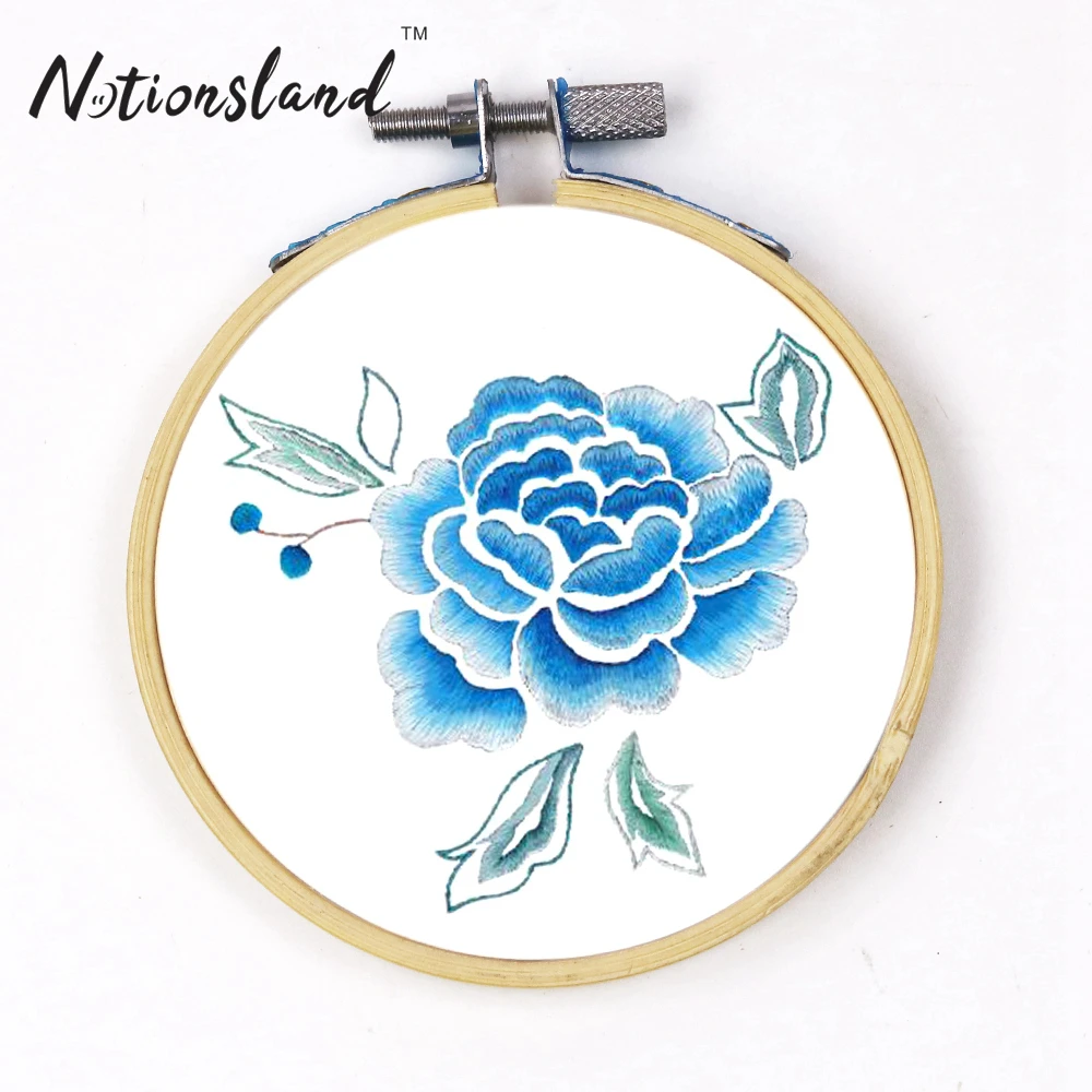 

10 cm Craft tools cross stitch supplies circle round natural bamboo embroidery hoop