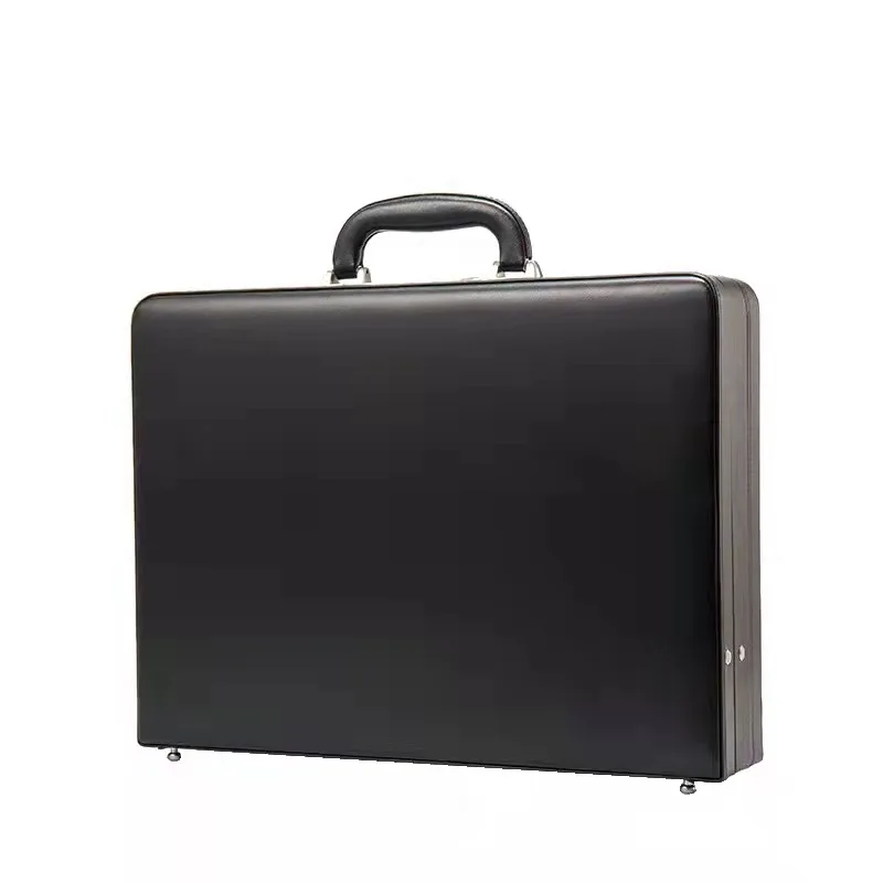 

Fashion Design Male And Female Genuine Leather Briefcase With Password Business Bags Cases Customizable Luxury Trunk Box