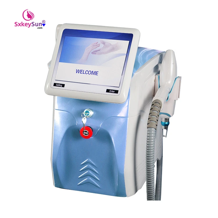 

2021 New style shr opt IPL+elight+laser yag laser tattoo removal ipl hair removal ipl 3 In 1 Hair Laser Device Tatoo Removal, Blue