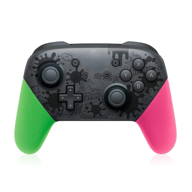 switch pro wireless game controller with screen capture and vibration function with color box