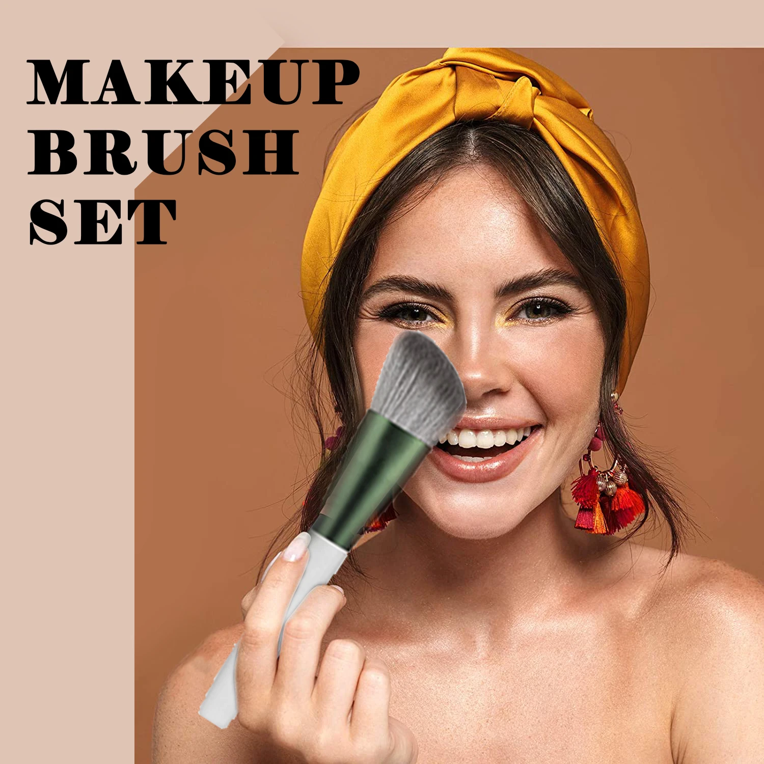 

Makeup brush 20/13pcs Set Foundation Powder Eyeshadow Eyeliner Lip Cosmetic Brushes, Black silver