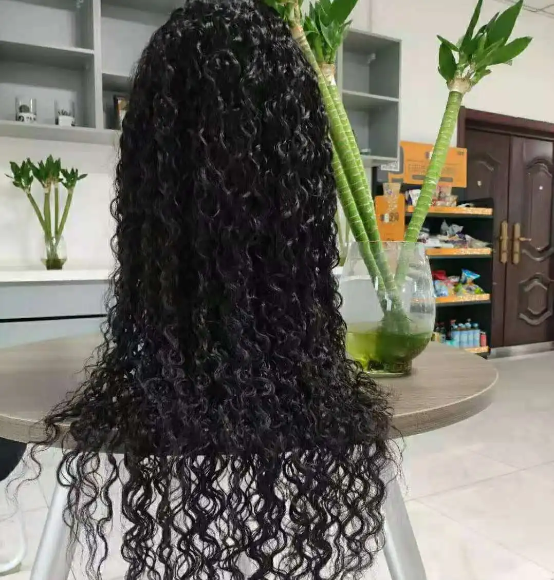 

Premier Curly cuticle aligned Virgin Hair Full Lace Wig With preplucked hairline 150% 180% 200% density hd lace front wig