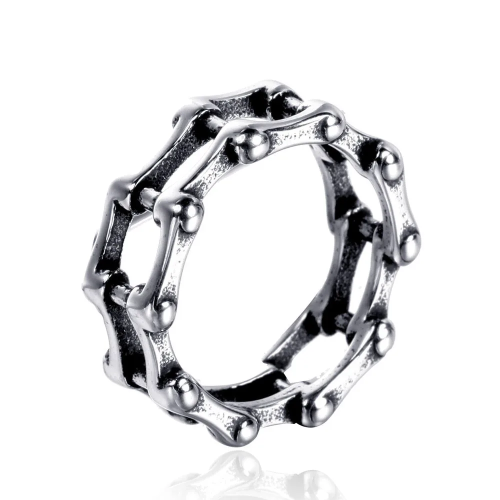 

Stainless Steel Novelty Jewelry Vintage Motorcycle Chain Ring