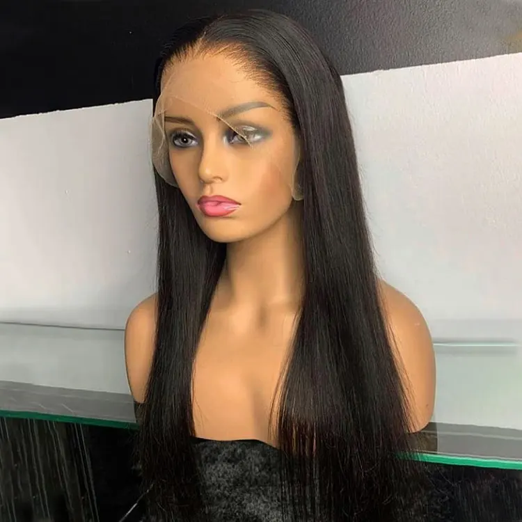 

13x6 raw unprocessed lace wig free sample lace front wigs frontal wig straight