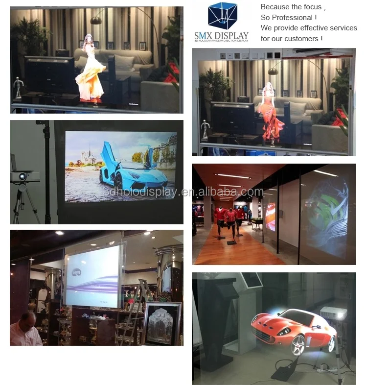 1.524x2m Holographic Rear Projection Film - Transparent & Clear