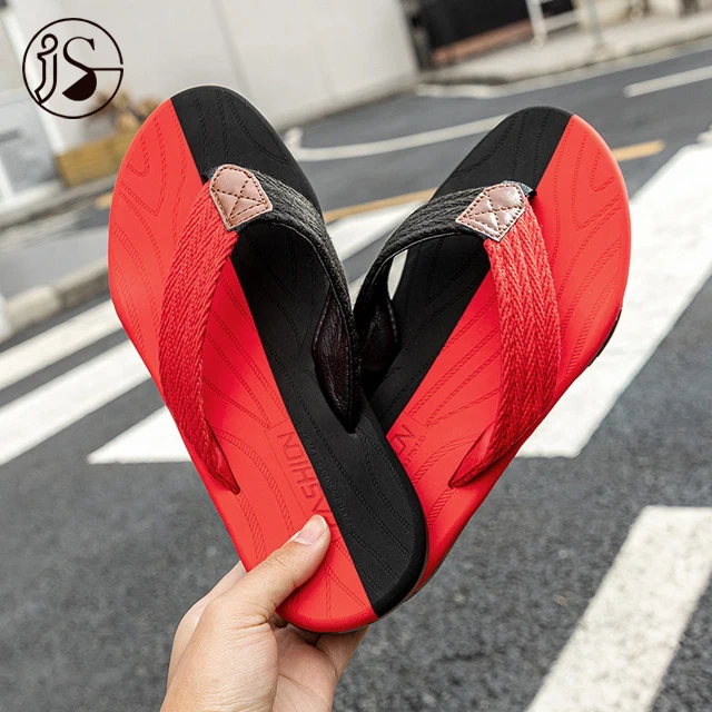 

Men's slippers Summer flip-flops men's style Fashion trend personality soft soles men's slippers Beach flip-flops, Picture
