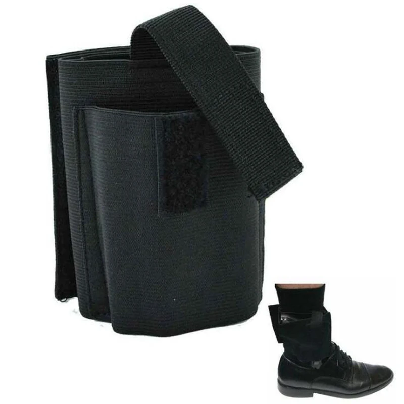 

Universal Tactical Hunting Left Right Hand Pistols Bag Ankle Leg Thigh Holsters Gun Holder Case, Black