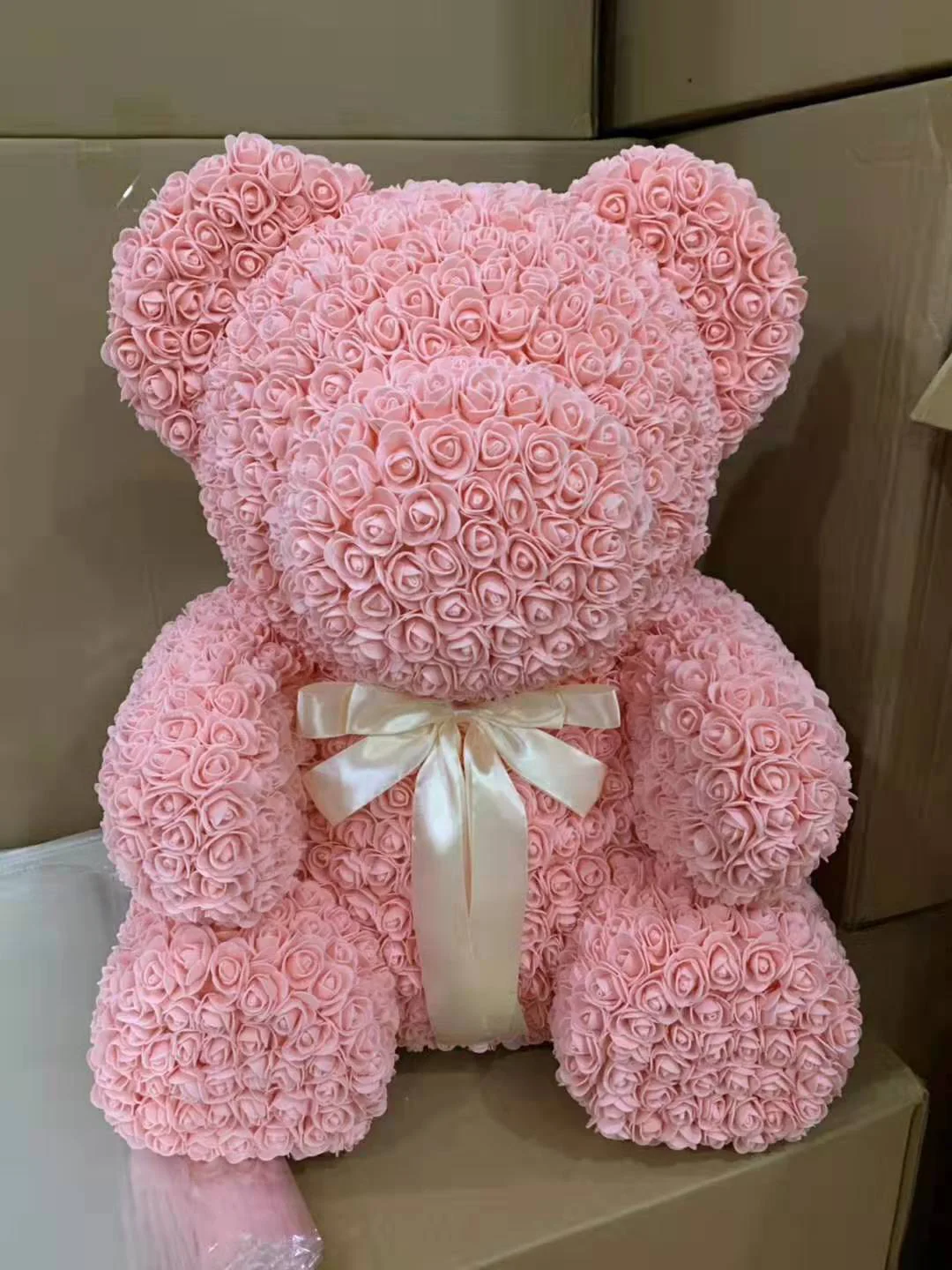 批发人造保藏巨型玩具熊玫瑰 68厘米,大泰迪玫瑰熊与礼品盒为情人节