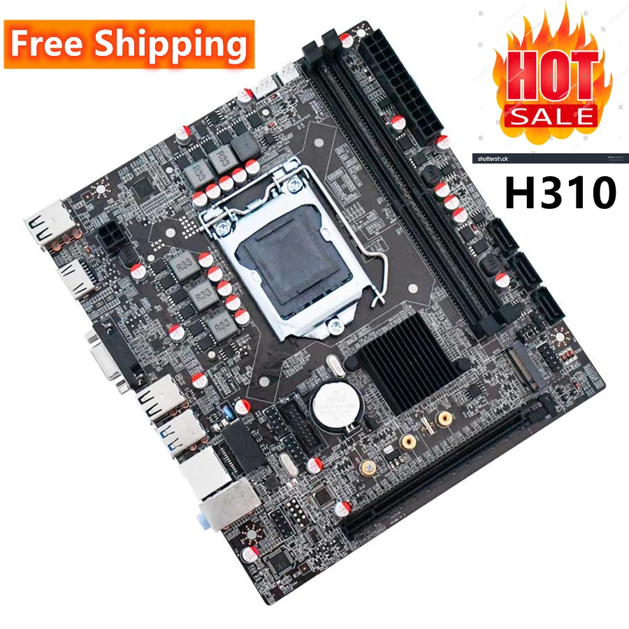 

Free Shipping LGA 1151 H310 Gaming Motherboard DDR4 LGA1151 Mainboard Intel i3 i5 i7 CPU Desktop Computer Motherboards