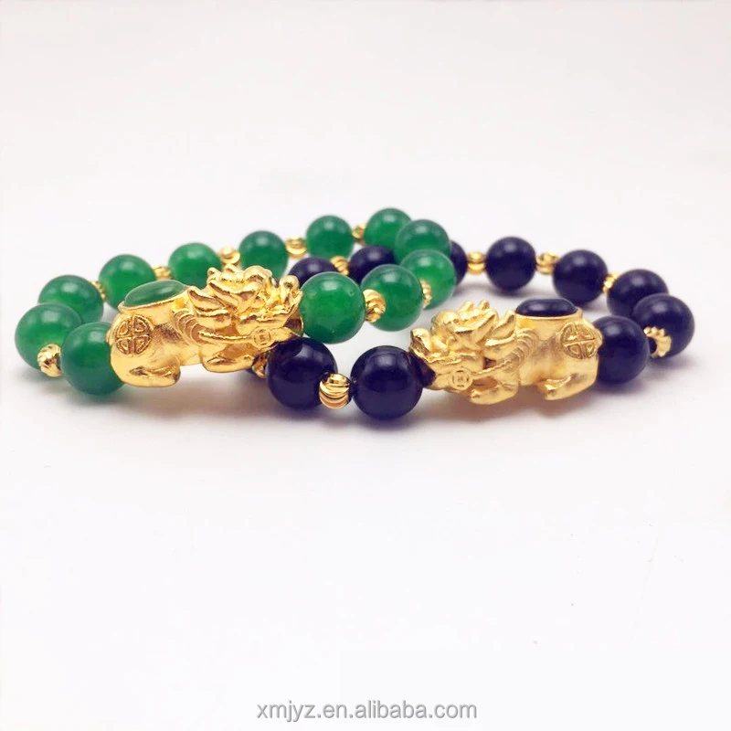 

Brass Gilt Pixiu Bracelet Vietnam Placer Gold For Men And Women Amass Fortunes Gold-Plated Jewelry Factory Direct Sales