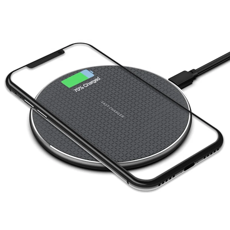 

10W Fast Charging Qi Wireless Charger Pad K8 LED Light Wireless Charger Portable Charger for iphone Samsung Huawei