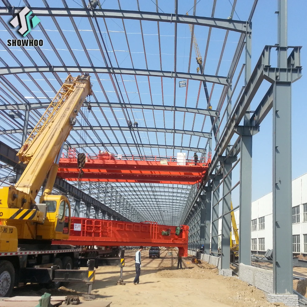 Pre-engineered long-span steel structure frame building for sale
