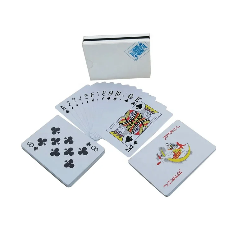 

Shaped like a bridge size custom printing 300 poker set playing cards