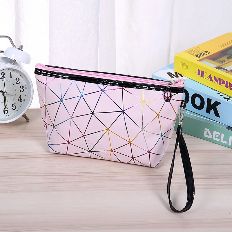 

Custom Trendy Travel Portable Small Makeup Bag Waterproof Storage Bags Pu Leather Mini Cosmetic Pouch Case, Multiple