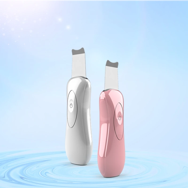 

Ready To Ship Portable Dead Skin Peel Face Ultrasonic Skin Scrubber Ion Facial Skin Scrubber, Pink/white/customize