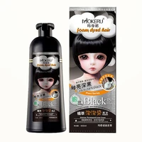 

mokeru 400ml permanent for hair color shampoo hair dye Pure natural black for gray hair