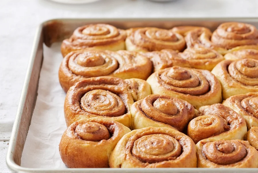 Close-up of Saigon cinnamon sticks next to ground cinnamon and cinnamon roll ingredients