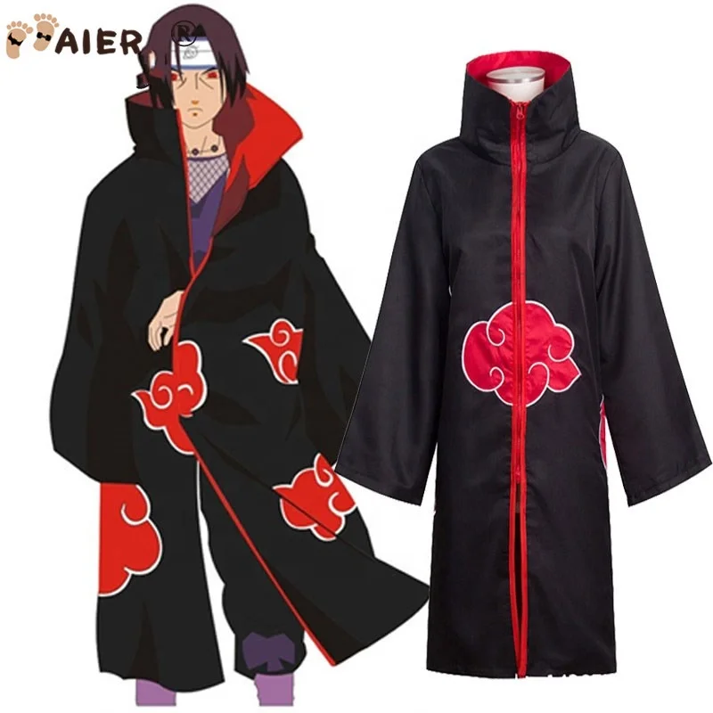 

Halloween Cosplay Akatsuki Cloak Costume Naruto kakashi Cosplay Costume Japanese Anime Style, As pic