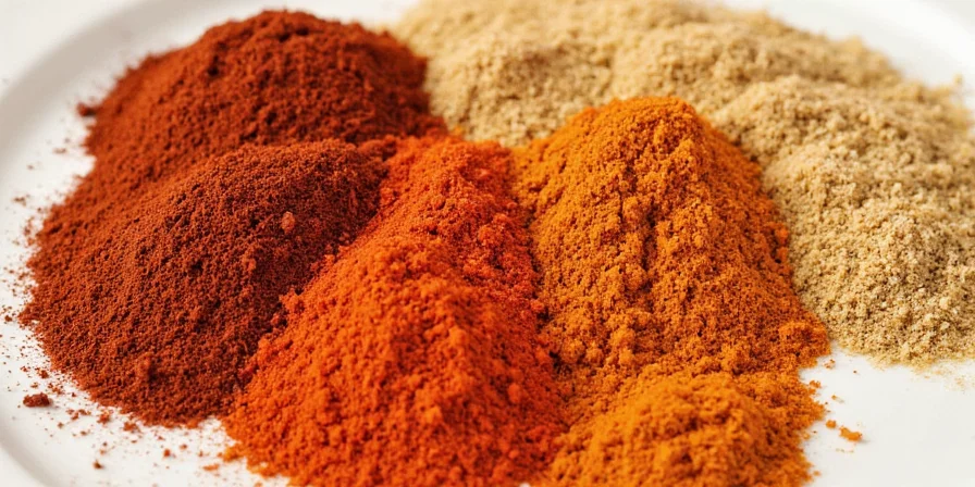 Ingredients of berbere spice mix