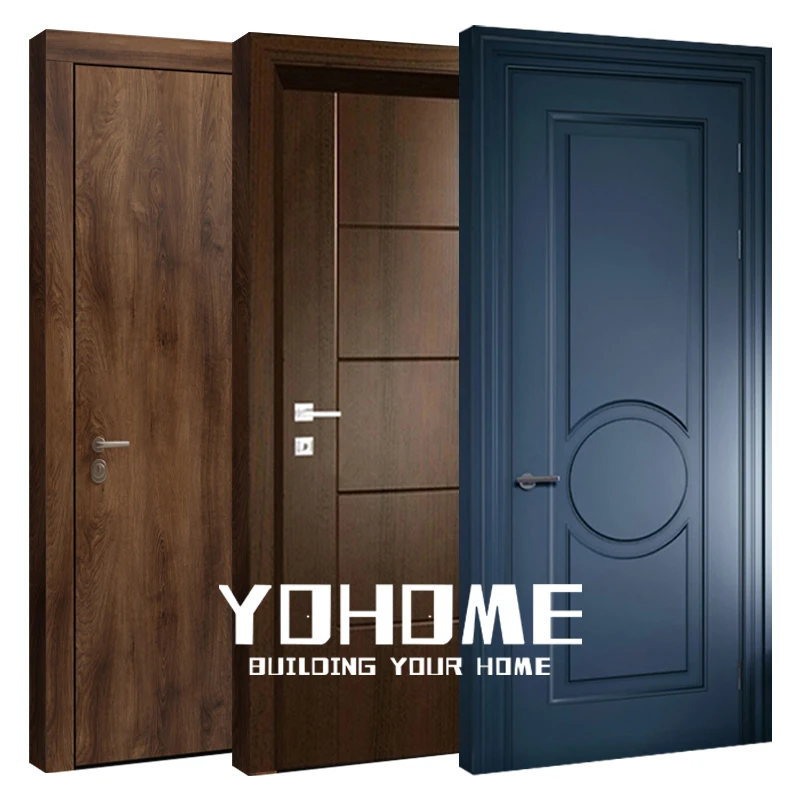 

Foshan source factory interior bedroom plywood door bedroom door and other rooms in the apartment prehung interior door