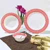 New design factory provide elegant ceramic glaze dinner set unbreakable dinnerware set