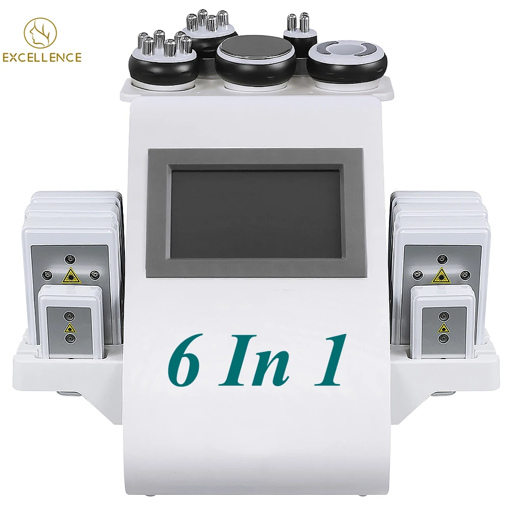 

5 6 8 9 in 1 40K Cavitation Vacuum Ultrasonic Cavitation RF Fat Reduction Lipo Laser Body Slimming Machine