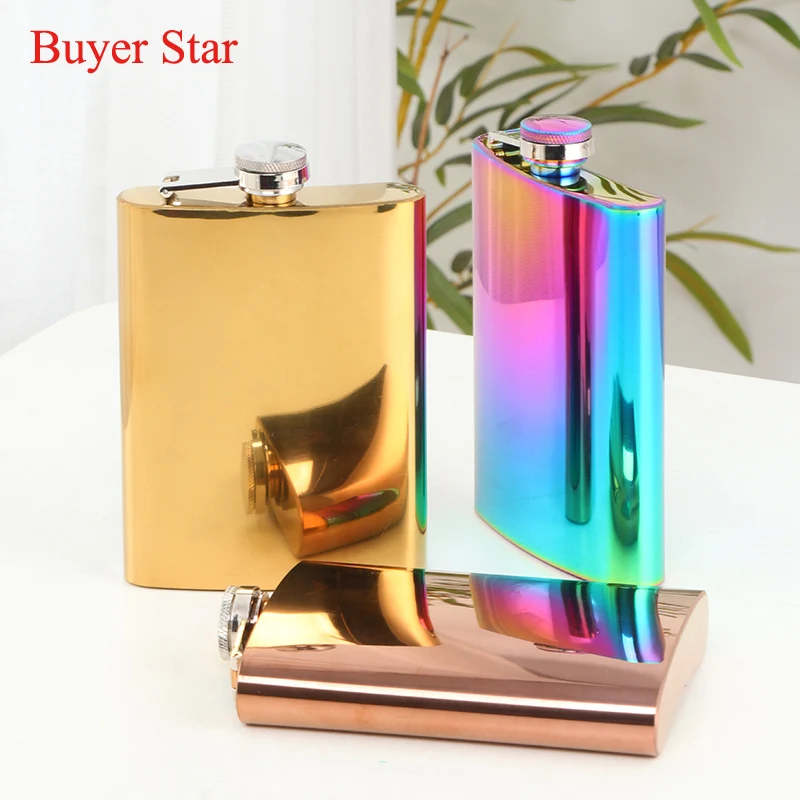 

Portable 8oz stainless steel hip flask Liquor Whiskey Alcohol Flask beer wine bottle