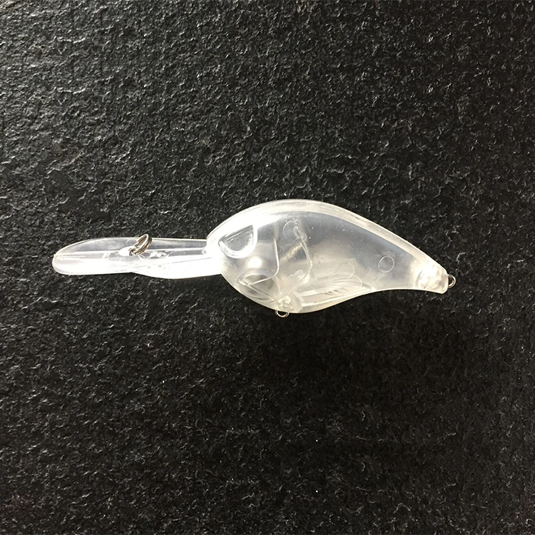

LVDE  15.5g Unpainted Crankbaits Transparent Clear Blank Large Square Crankbait For Bass Fishing