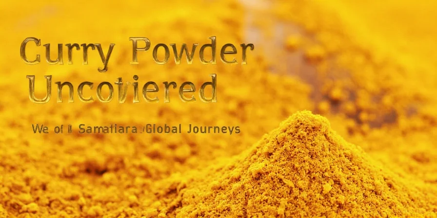 Homemade curry powder in mason jars with labels