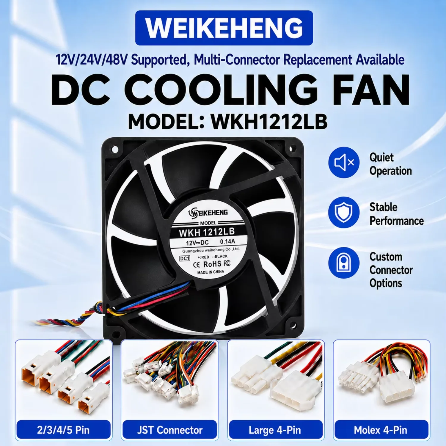 Axial Flow Fan, WKH, 1212LB, 12V, BLDC - detail 2