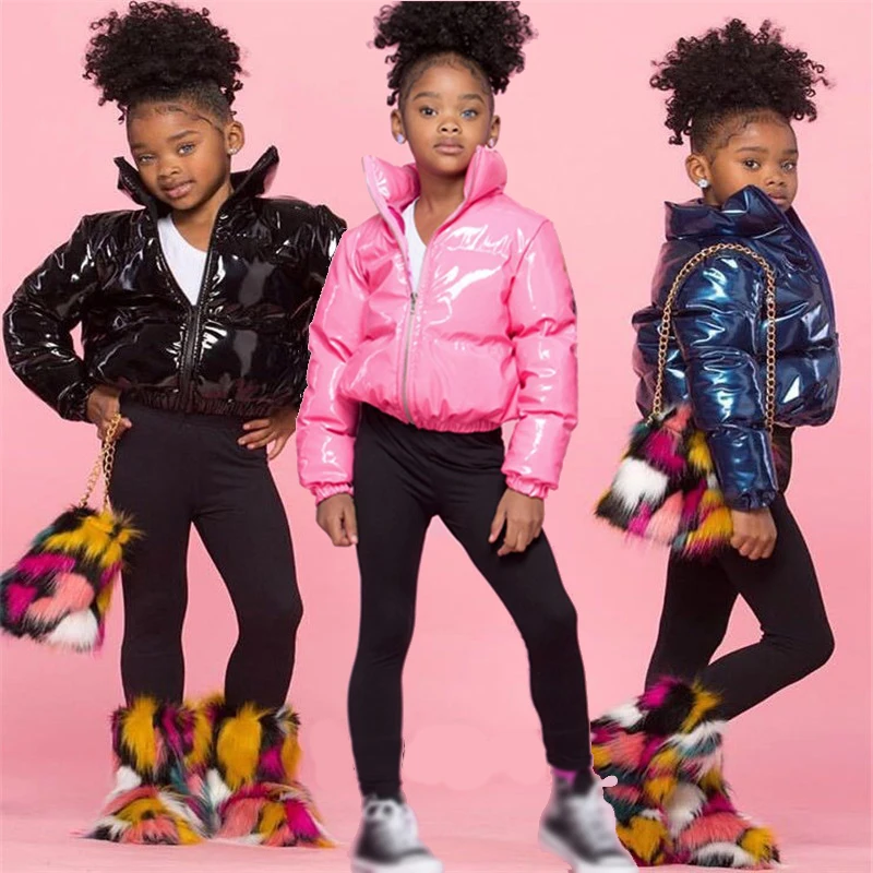 

Wholesale Kids Bubble Down Coats Boy Girl Winter Coats Trench Bubble Kids Coats Jackets